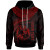 Tonga Polynesian Personalised Hoodie - Tonga Waves (Red)