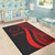 Cook Islands Custom Personalised Area Rug - Red Polynesian Tentacle Tribal Pattern Polynesian 5