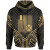 Wallis & Futuna Hoodie - Wallis & Futuna Seal Gold Tribal Patterns