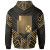 Wallis & Futuna Hoodie - Wallis & Futuna Seal Gold Tribal Patterns