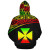 Wallis and Futuna Polynesian Personalised Custom Hoodie - Reggae Curve