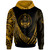 Marshall Hoodie - Gold Polynesian Patterns Sport Style