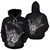 Hawaii All Over Hoodie - Polynesian Shaka Hawaii Map Black