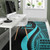 Vanuatu Area Rug - Turquoise Polynesian Tentacle Tribal Pattern Polynesian 4