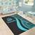 Vanuatu Area Rug - Turquoise Polynesian Tentacle Tribal Pattern Polynesian 5