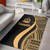 Vanuatu Area Rug - Gold Polynesian Tentacle Tribal Pattern Polynesian 1