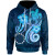 Cook Island Hoodie - Turtle and Tribal Tattoo Of Polynesian
