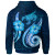 Cook Island Hoodie - Turtle and Tribal Tattoo Of Polynesian