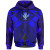 Hawaii Polynesian Hoodie - Blue Kanaka Maoli Map