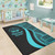 Marshall Islands Area Rug - Turquoise Polynesian Tentacle Tribal Pattern Crest Polynesian 5