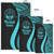 Marshall Islands Area Rug - Turquoise Polynesian Tentacle Tribal Pattern Crest Polynesian 7
