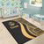 Guam Area Rug - Gold Polynesian Tentacle Tribal Pattern Polynesian 5