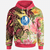 Yap State Hoodie - Flowers Tropical With Sea Animals