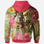 Vanuatu Hoodie - Flowers Tropical With Sea Animals