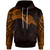 American Samoa Polynesian Hoodie - Gold Heart Shield
