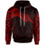 American Samoa Polynesian Hoodie - Gold Heart Shield