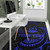 Vanuatu Polynesian Custom Personalised Area Rug - Blue Tribal Wave Polynesian 5
