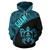 Guam Hoodie - Guam Coat Of Arm In Turtle Polynesian Tattoo Blue Guam Hoodie - Guam Coat Of Arm In Turtle Polynesian Tattoo Blue