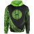 American Samoa Hoodie - Green Polynesian Patterns Sport Style