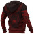 Pohnpei Polynesian Chief Hoodie - Red Version