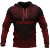 Pohnpei Polynesian Chief Hoodie - Red Version
