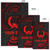 Pohnpei Polynesian Custom Personalised Area Rug - Red Tribal Wave Polynesian 2