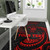 Niue Polynesian Custom Personalised Area Rug - Red Tribal Wave Polynesian 5