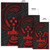 Kosrae Polynesian Area Rug - Red Tribal Wave Polynesian 2