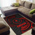 Chuuk Polynesian Area Rug - Red Tribal Wave Polynesian 3