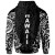Hawaii Hoodie - Hawaii Hibiscus Polynesian Tattoo White
