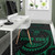 Niue Polynesian Custom Personalised Area Rug - Green Tribal Wave Polynesian 5