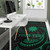 Nauru Polynesian Custom Personalised Area Rug - Green Tribal Wave Polynesian 5
