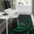 Cook Islands Polynesian Area Rug - Green Tribal Wave Polynesian 5