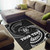 Niue Polynesian Custom Personalised Area Rug - White Tribal Wave Polynesian 3