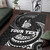 New Caledonia Polynesian Custom Personalised Area Rug - White Tribal Wave Polynesian 4