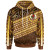Vanuatu - Custom Personalised Hoodie - Polynesian Diagonal Pattern