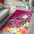 Fiji Area Rug - Turtle Plumeria (Pink) Polynesian 1