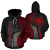 Vanuatu Polynesian Hoodie Coconut Tree Red