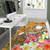 Fiji Area Rug - Turtle Plumeria (Gold) Polynesian 2