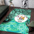 Niue Area Rug - Vintage Floral Pattern Green Color Polynesian 3