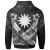 Nauru Polynesian Custom Personalised Hoodie- Nauru White Seal Camisole Hibiscus Style