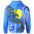Palau Polynesian Hoodie - Palau Flag with Polynesian Tattoo
