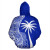 Tuvalu Polynesian Hoodie Coconut Tree Blue