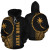 Chuuk Polynesian Personalised Custom Hoodie - Yellow Line