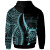 Tuvalu Custom Personalised Hoodie Turquoise - Tentacle Tribal Pattern Tuvalu Custom Personalised Hoodie Turquoise - Tentacle Tribal Pattern