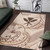Hawaii Kanaka Maoli Area Rug - Hibiscus Flowers Vintage Style Polynesian 2