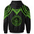 Palau Custom Personalised Hoodie - Polynesian Armor Style Green