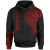 Marshall Custom Personalised Hoodie - Marshall Tatau Red Patterns