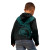Tuvalu Polynesian Personalised Hoodie - Tuvalu Waves (Turquoise)