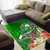 Pohnpei Area Rug - Turtle Plumeria (Green) Polynesian 2